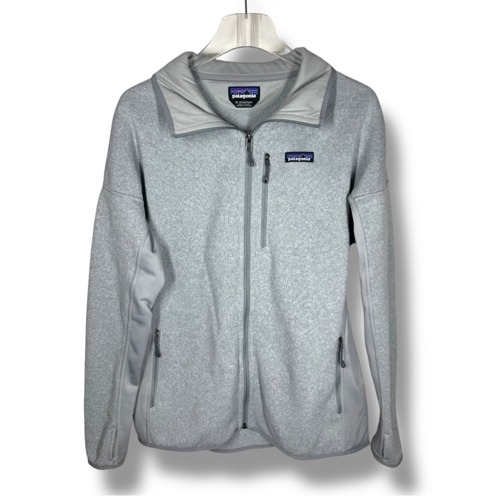 Patagonia Light Gray Zip-Up Fleece XL